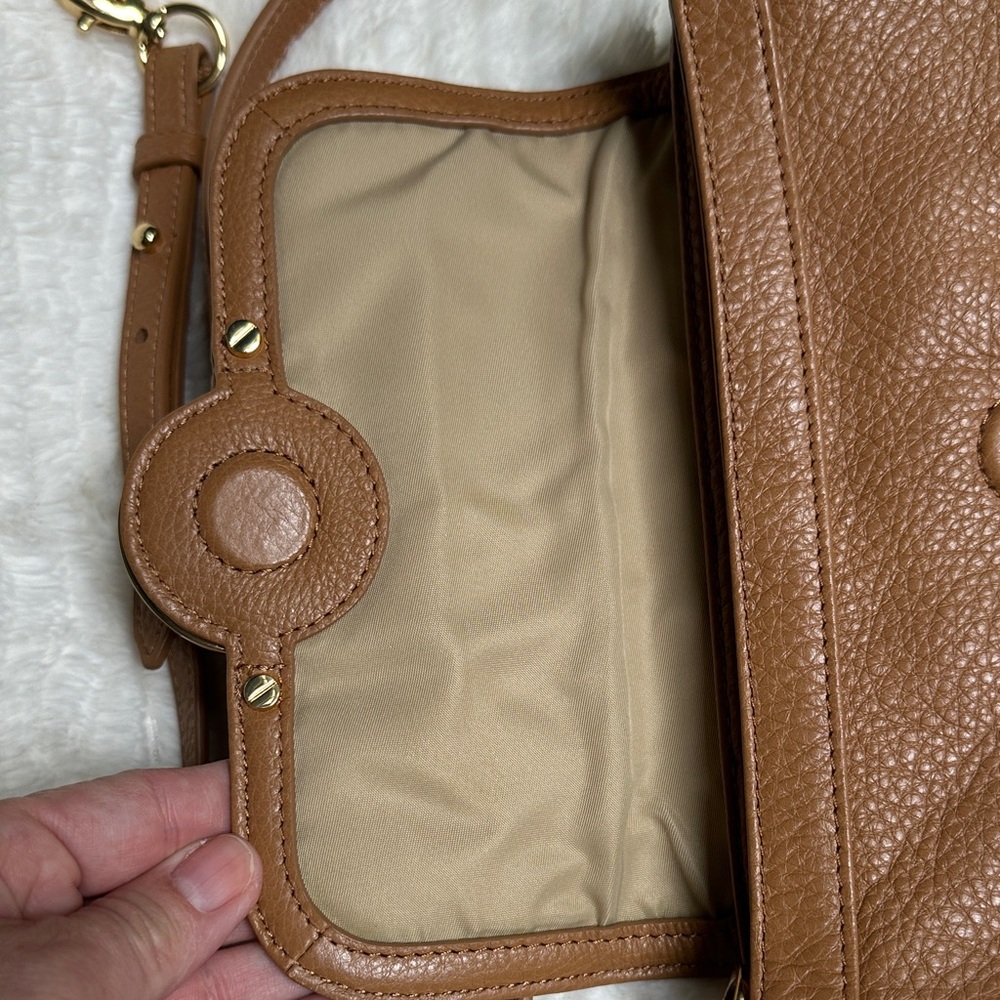 Tory Burch Brown Leather Crossbody Bag - Picture 4 of 11